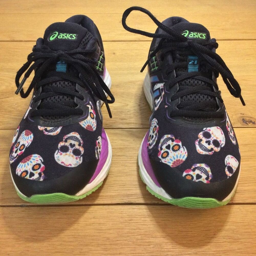 ASICS GEL-Cumulus 21 "Day of the Dead" running shoe 7.5